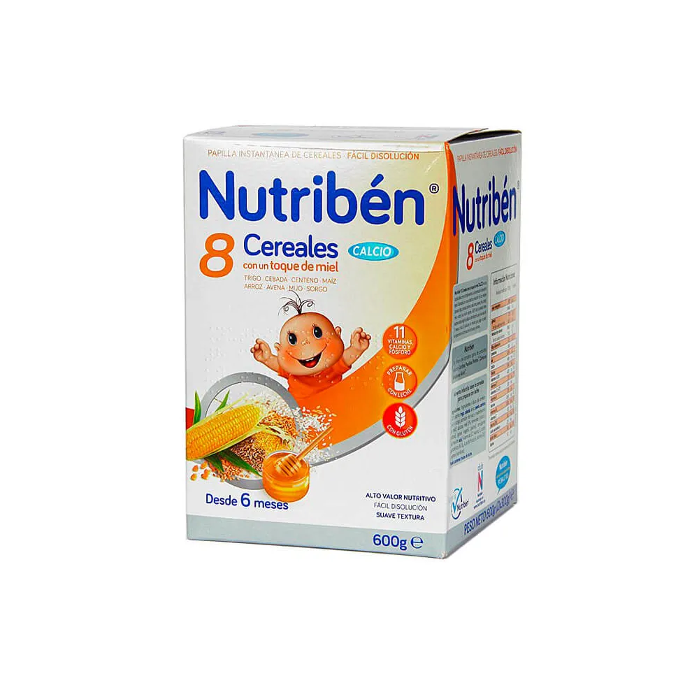 Nutriben 8 Cereales miel 600 gr | Bonsanté