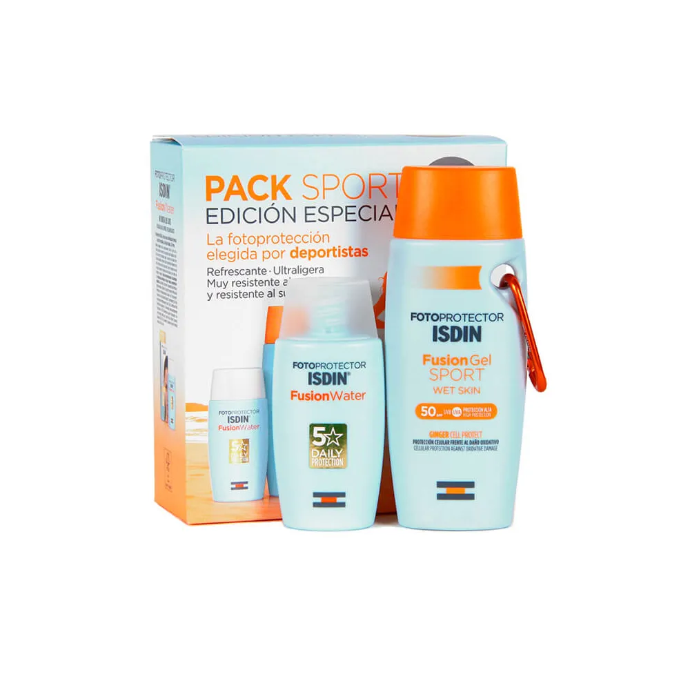 Isdin Pack Fusion Gel Sport SPF50 100 ml + Fusion Water SPF50 50ml | Bonsanté