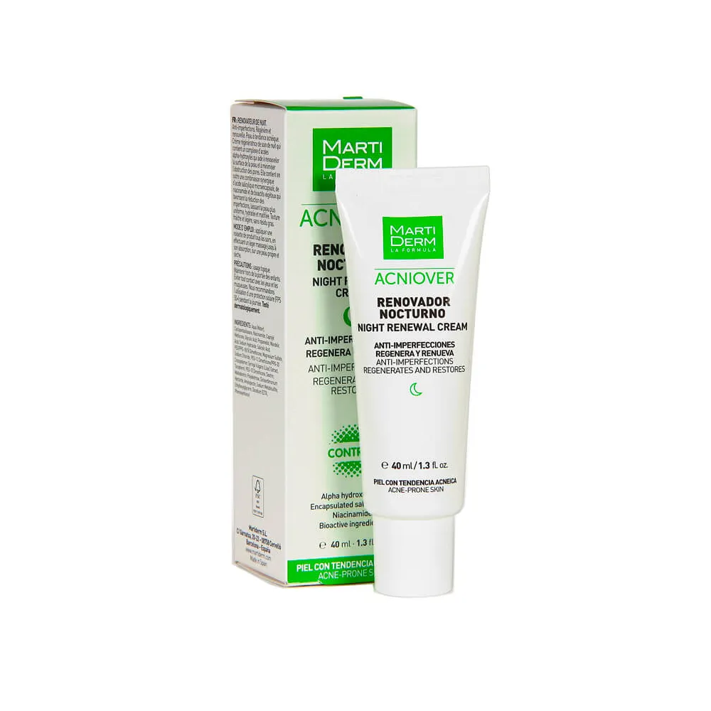 MartiDerm Acniover 40 ml | Crema Antiacné de Noche | Bonsanté