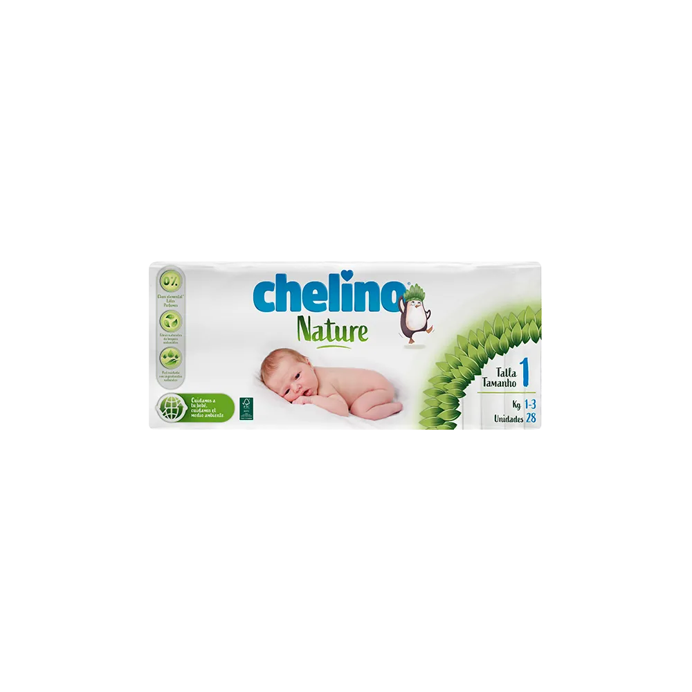 Chelino Nature Pañal Talla 1 Con 28 Unidades | Bonsanté