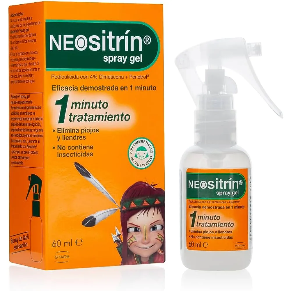 Neositrin Spray Gel Antipiojos 60 Ml | Bonsanté