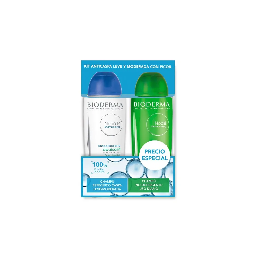 Bioderma Pack Champú Nodé P 400 Ml + Nodé Fluido 400 Ml | Bonsanté