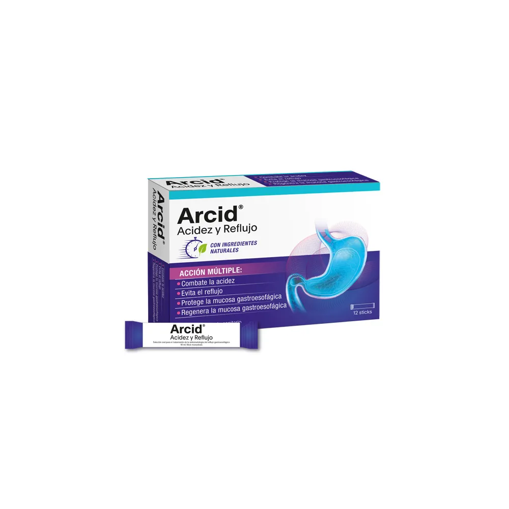 Arcid Acidez y Reflujo 12 Sticks 10 Ml | Bonsanté