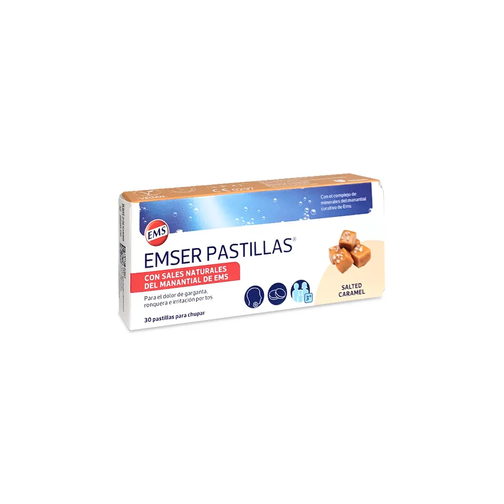 EMSER Pastillas Garganta Caramelo Salado 30 Unidades | Bonsanté