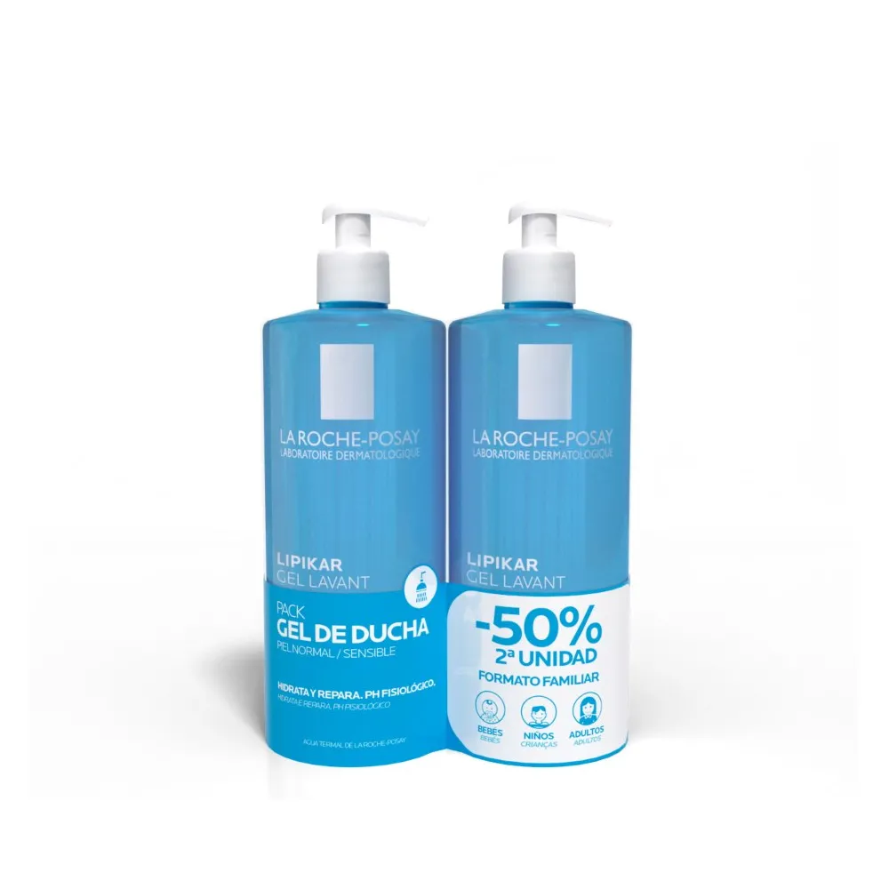 La Roche Posay DUPLO Lipikar Gel Lavant Limpiador 1000+1000 Ml | Bonsanté