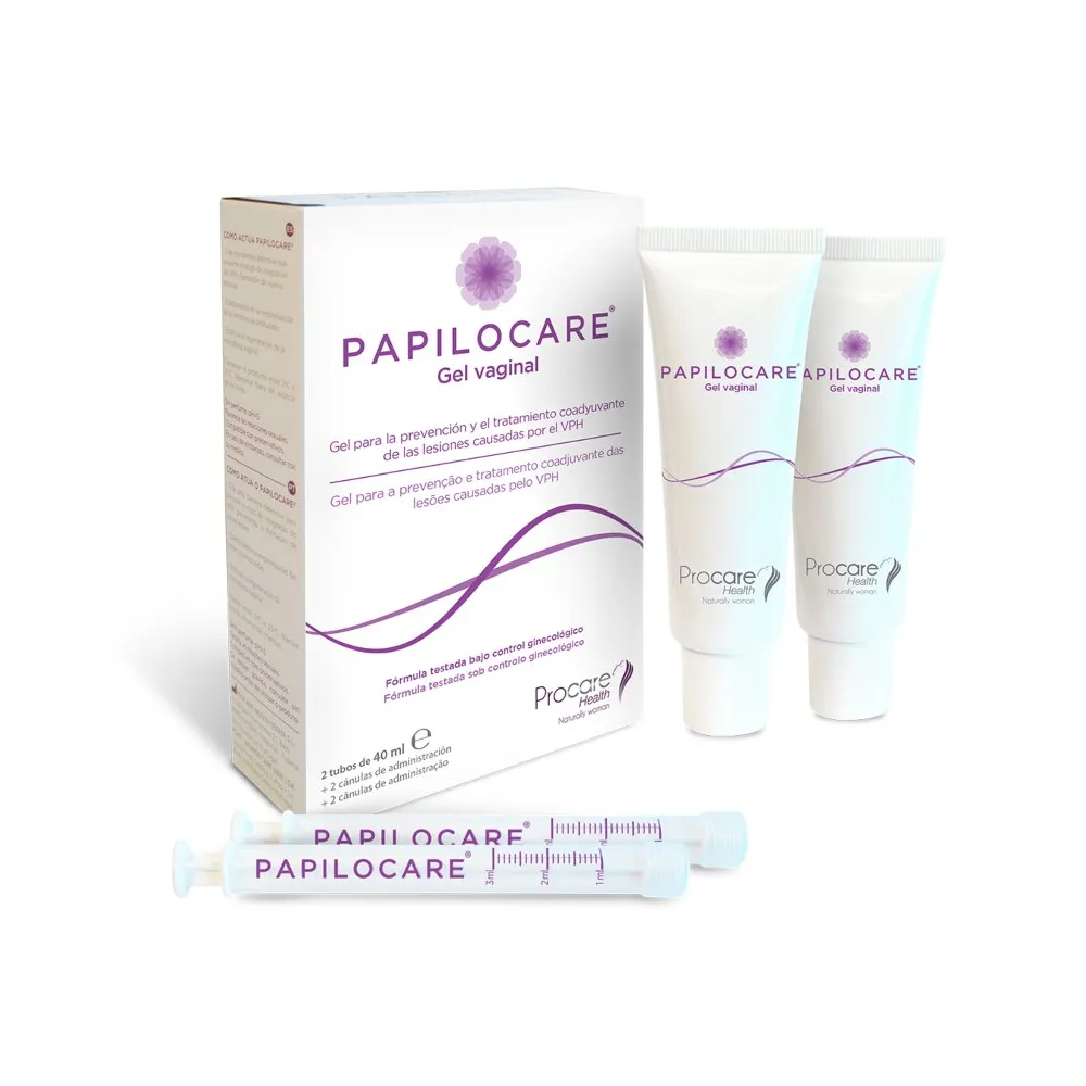 PAPILOCARE Gel Vaginal 2 Tubos de 40 Ml | Bonsanté