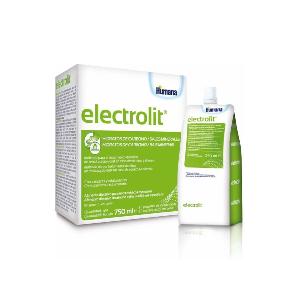 Humana Electrolit Sabor Cítricos 3x250 Ml | Bonsanté