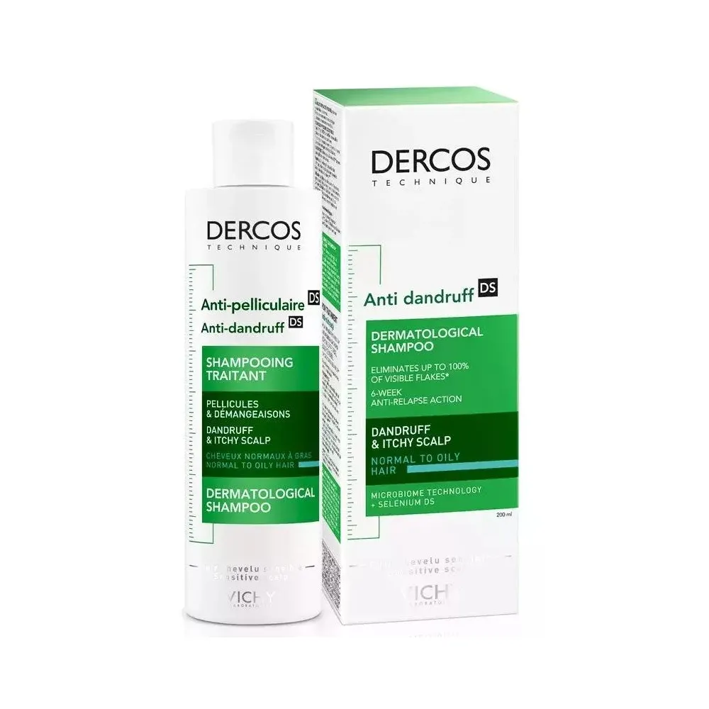 Vichy Dercos Champú Anticaspa Pelo Normal Graso 200 ml | Bonsanté