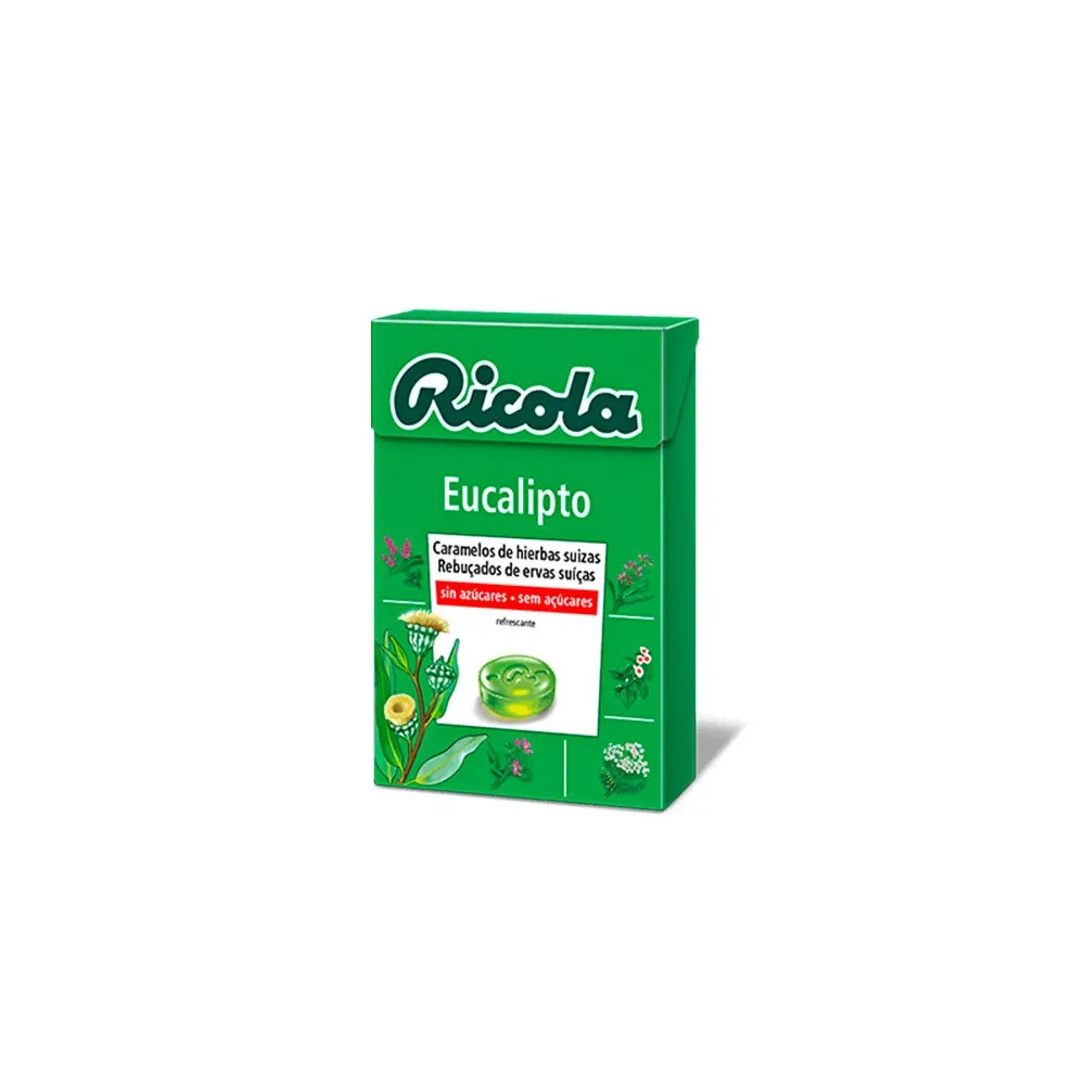Ricola Eucalipto Hierbas Suizas Caramelos Sin Azúcares 50 gr | Bonsanté