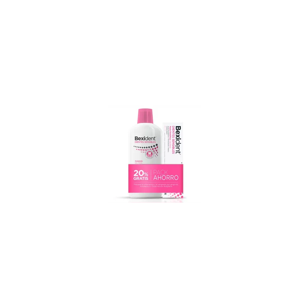ISDIN Bexident Dientes Sensibles PACK Colutorio + Pasta Dentífrica 500ml+75ml | Bonsanté