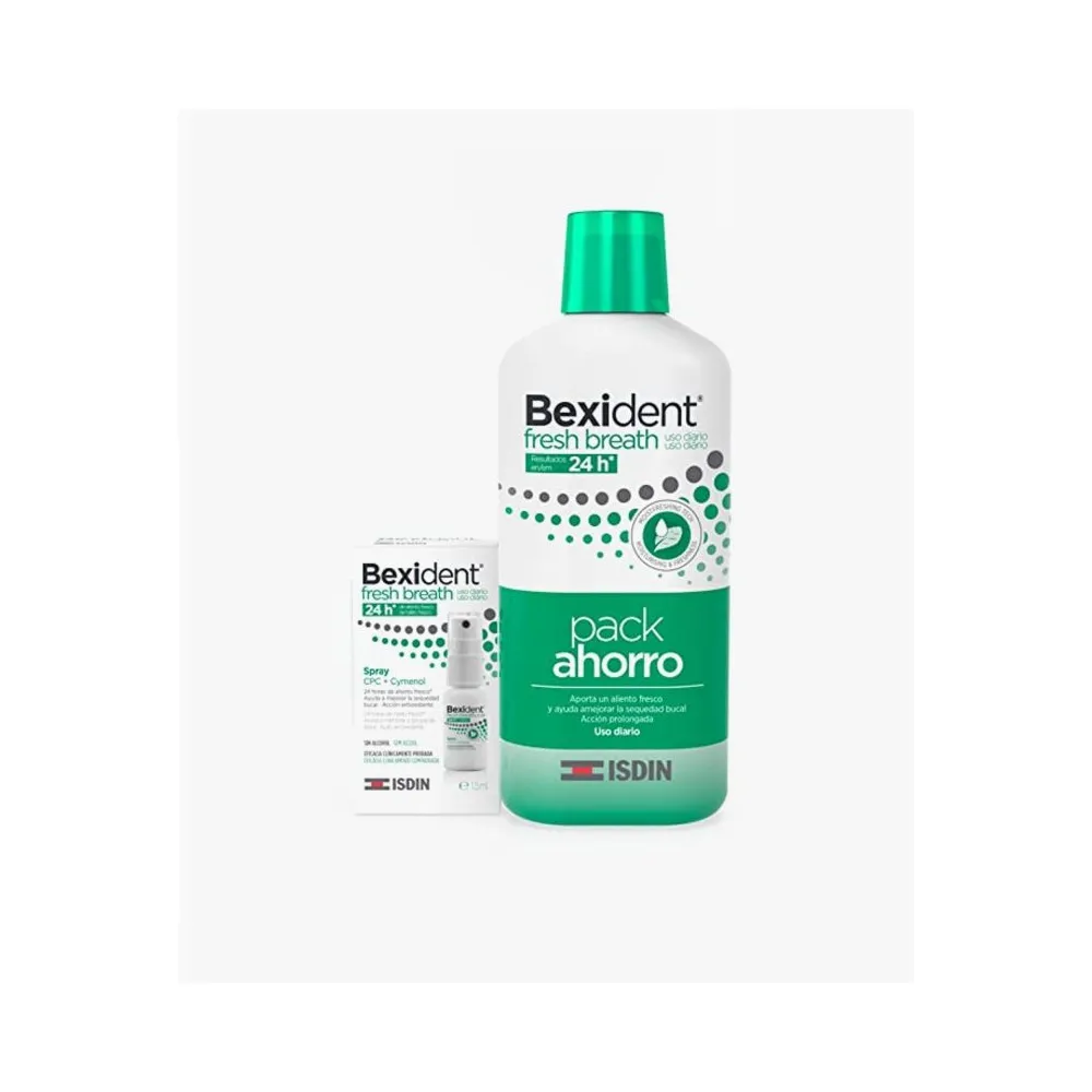 ISDIN Bexident Fresh Breath PACK Colutorio + Spray Aliento Fresco 500ml+15ml | Bonsanté