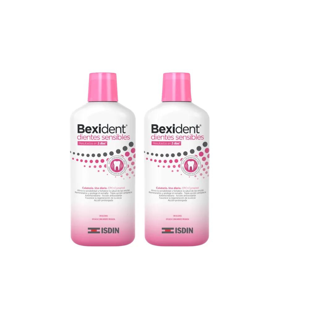 ISDIN Bexident Dientes Sensibles DUPLO Colutorio 2x500 ml | Bonsanté