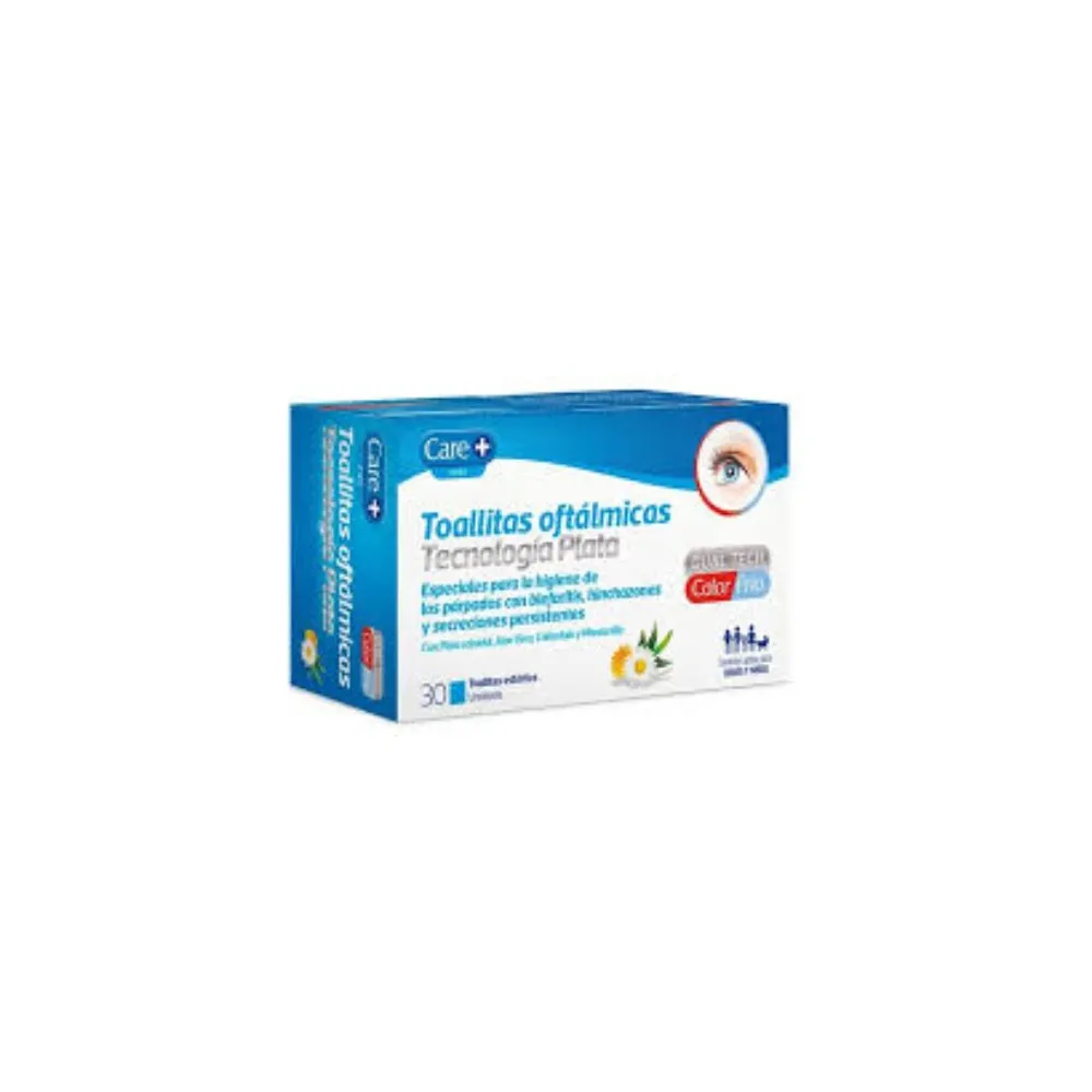 Care+ Toallitas Oftalmológicas Tecnología Plata 30uds | Bonsanté