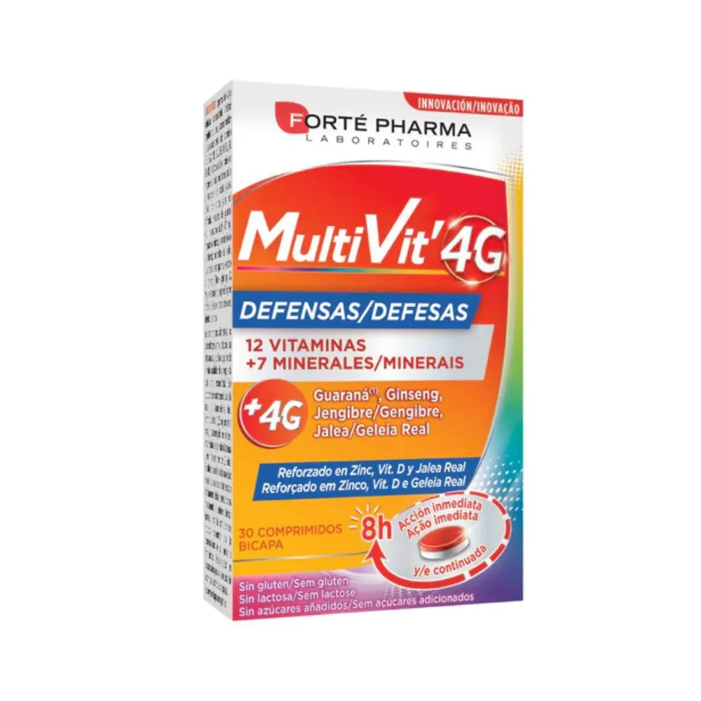Forte Pharma Multivit 4G Defensas 30 Comprimidos | Bonsanté