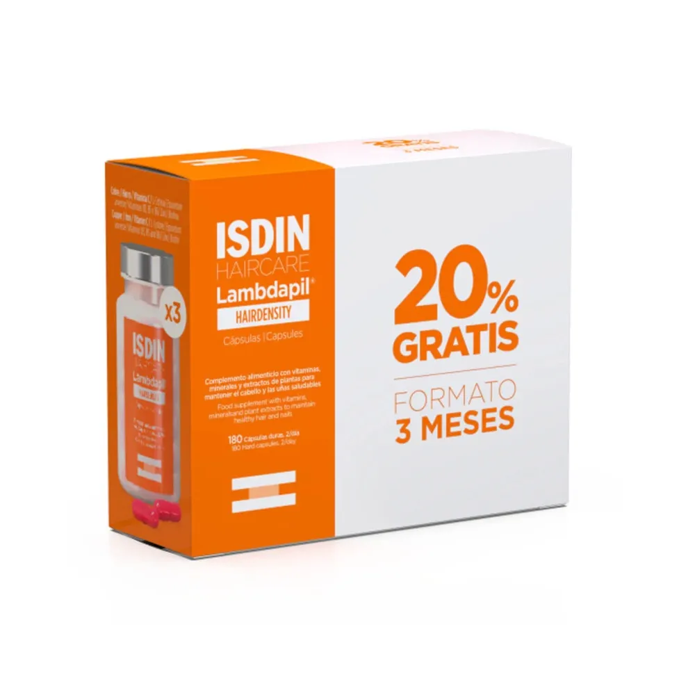 Isdin PACK Lambdapil Hairdensity Cápsulas 180 Capsulas | Bonsanté