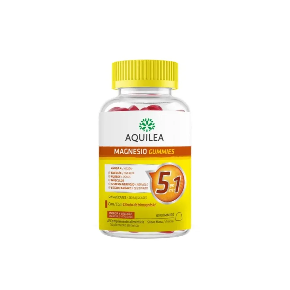 Uriach Aquilea Magnesio 60 Gummies Sabor Mora | Bonsanté