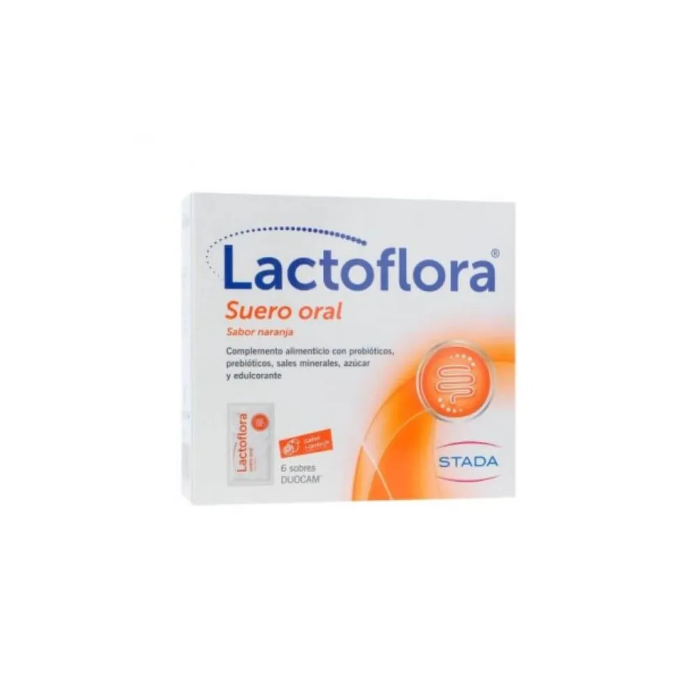 Stada Lactoflora Suero Oral Sabor Naranja 6 Sobres 6,58g | Bonsanté