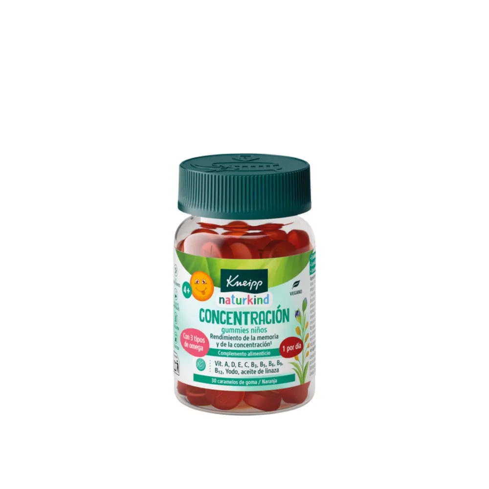 Kneipp Gummies Niños Concentración Naranja 30uds | Bonsanté