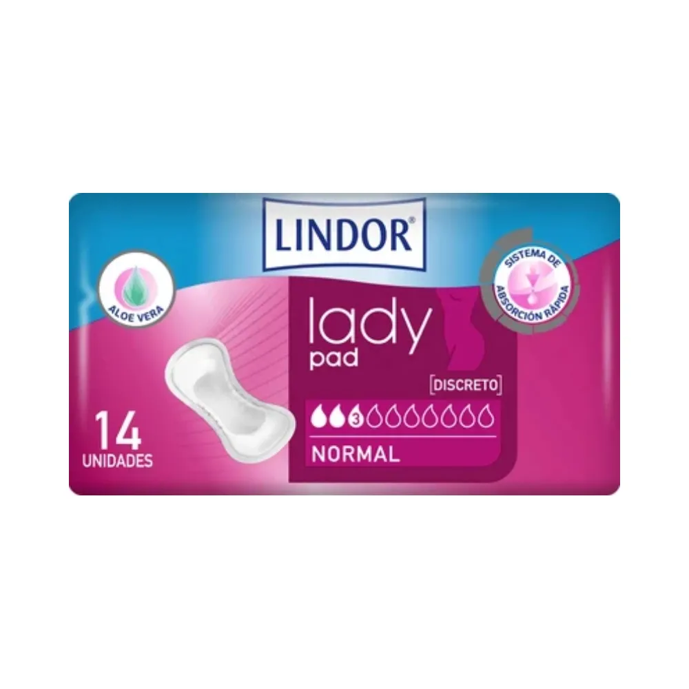 Lindor Compresas Lady Normal 3 Gotas 12uds | Bonsanté