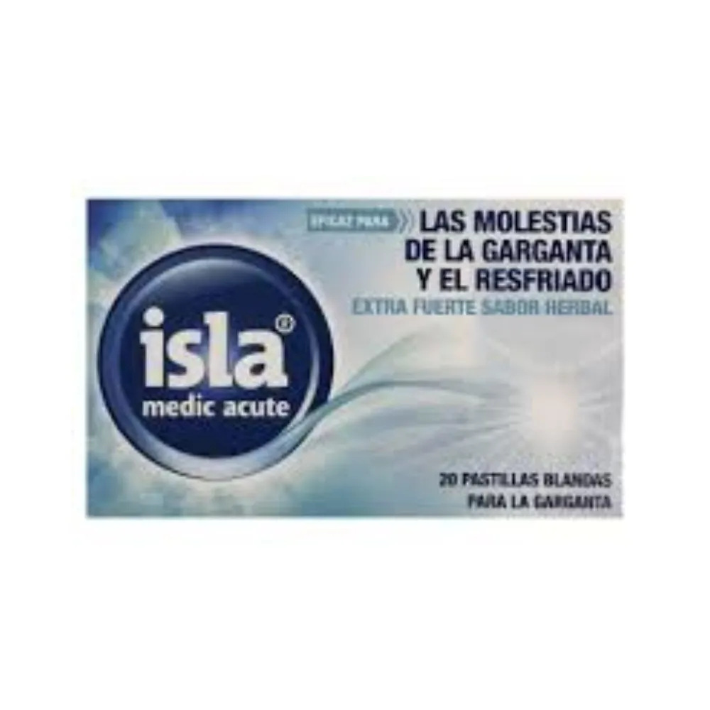 Isla Medic Acute Pastillas Blandas Garganta Sabor Herbal 20 Unidades | Bonsanté