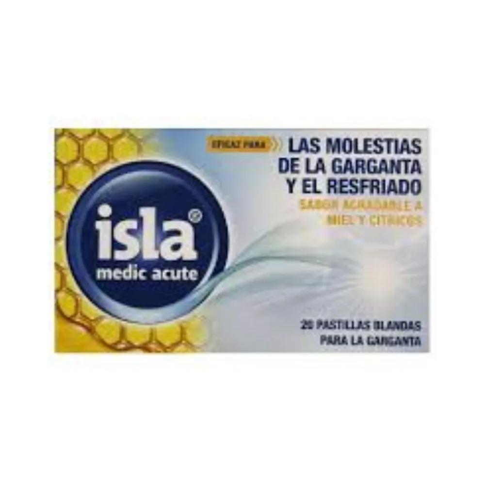 Isla Medic Acute Pastillas Blandas Garganta Sabor Miel y Cítricos 20 Unidades | Bonsanté