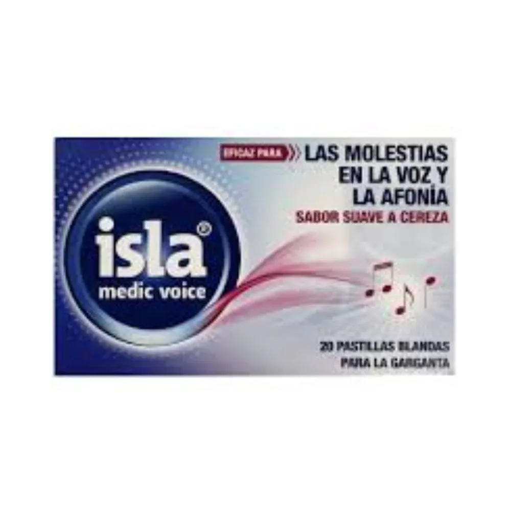 Isla Medic Voice Pastillas Blandas Garganta Sabor Cereza 20 Unidades | Bonsanté