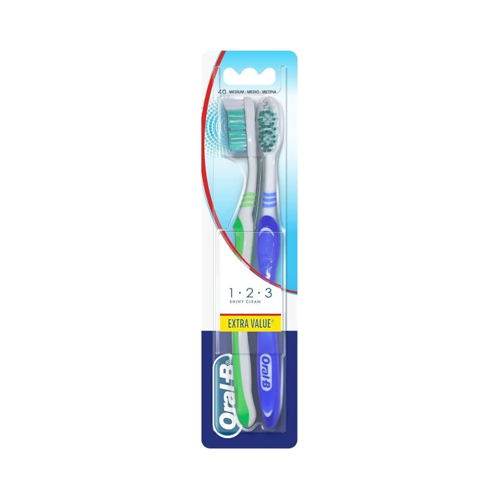 Oral- B Shiny Clean Cepillo Duplo 2 uds | Bonsanté