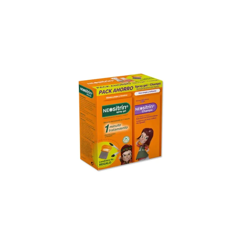 Neositrin Pack Ahorro Piojos Spray Gel 60 Ml + Champú 100 Ml | Bonsanté