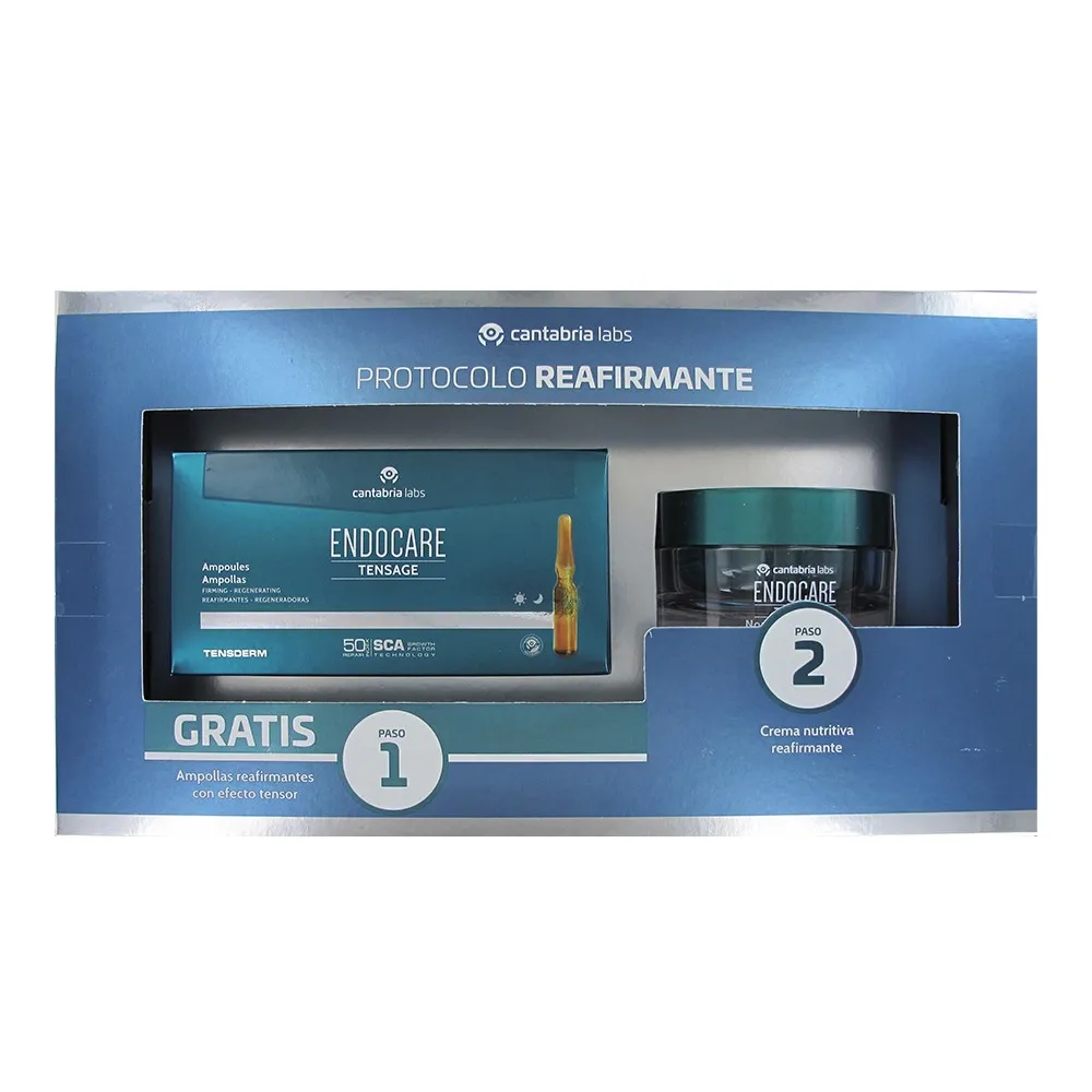 Endocare PACK Tensage Crema Nutritiva 50 Ml + Tensage Ampollas Reafirmantes 10 uds. Gratis | Bonsanté