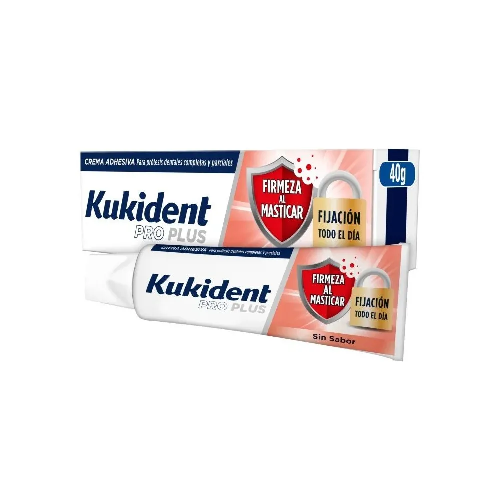Kukident Pro Plus Doble Acción Firmeza al Masticar 40 gr | Bonsanté
