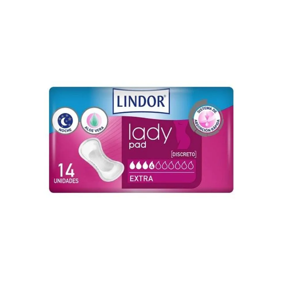 Lindor Lady Pad Extra 4 Gotas 4Uds | Bonsanté