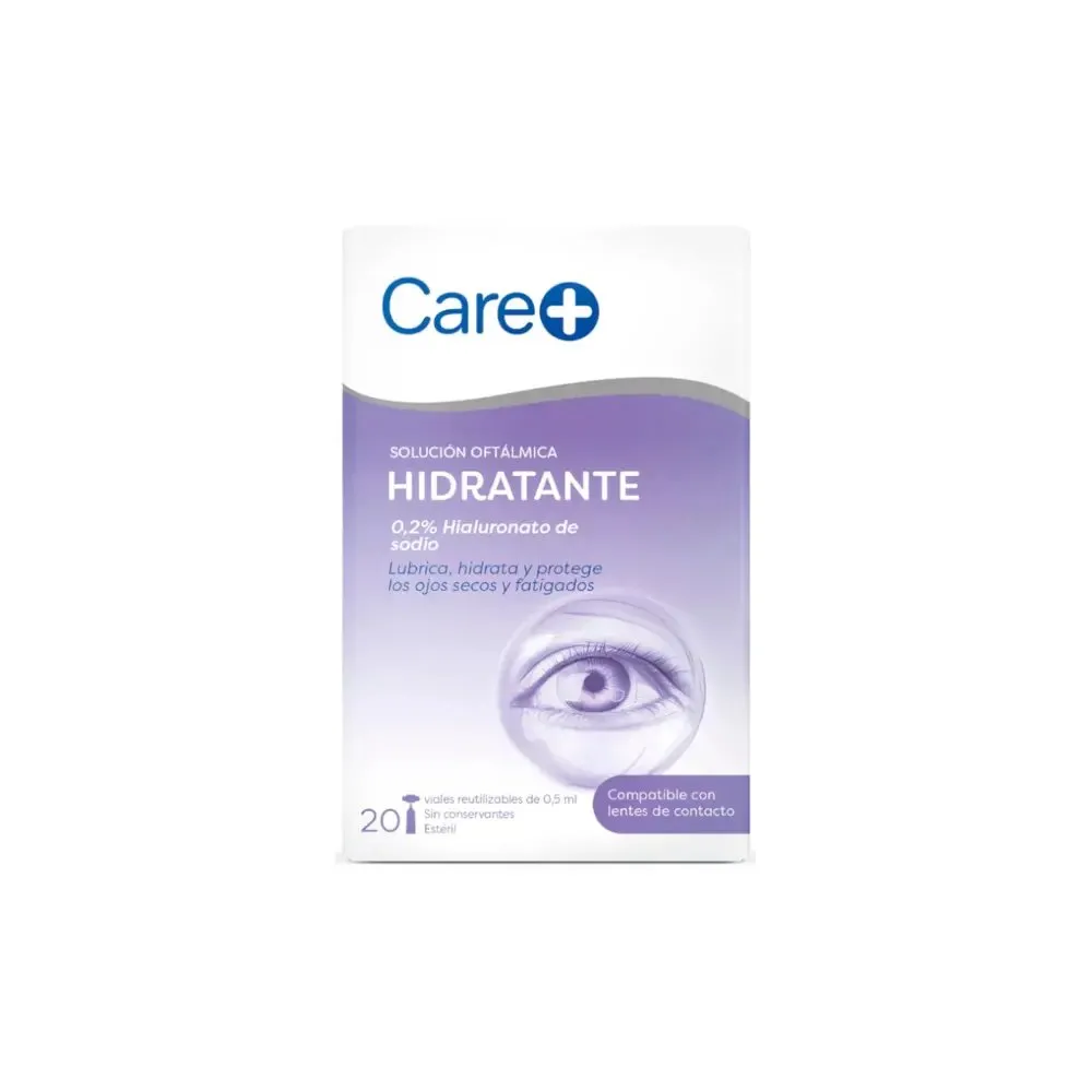 Stada Care+ Solución Oftálmica Hidratante 0,2% Hialuronato de Sodio 20 Viales | Bonsanté