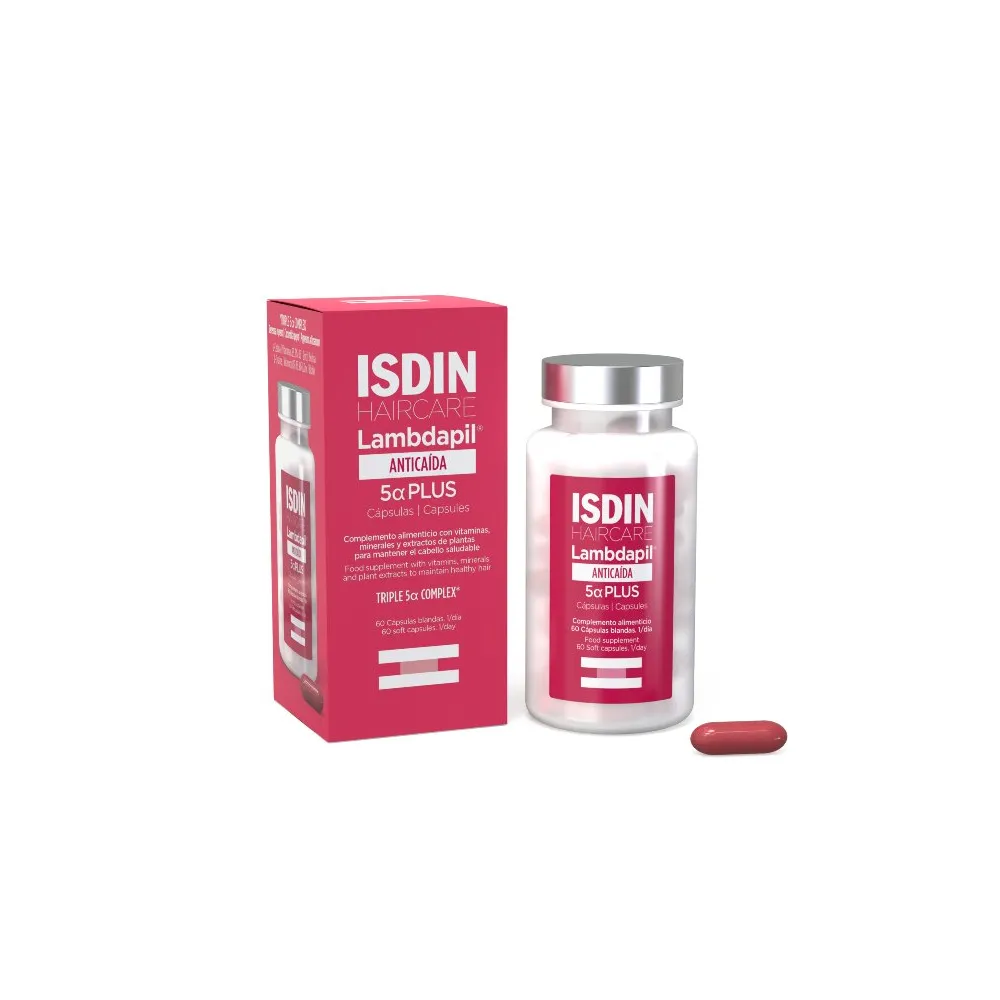 Isdin Haircare Anticaída Lambdapil 5 Alfa Plus 60 Capsulas | Bonsanté