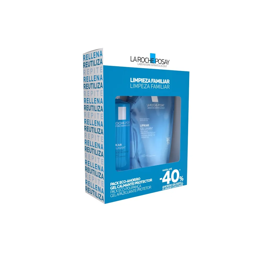 La Roche Posay Pack Eco-Ahorro Lipikar Gel Lavant 400Ml + REFILL 400 ML | Bonsanté