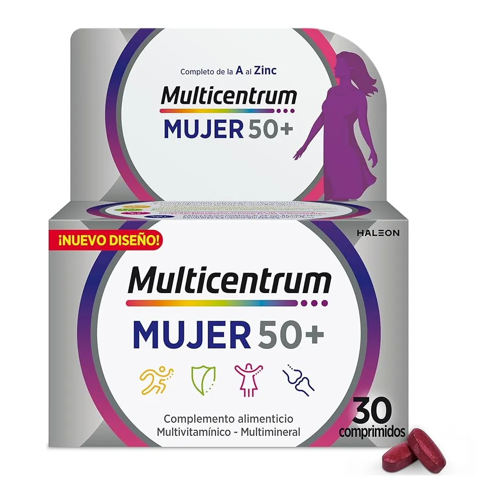 Multicentrum Mujer 50+ 30 Comprimidos | Bonsanté