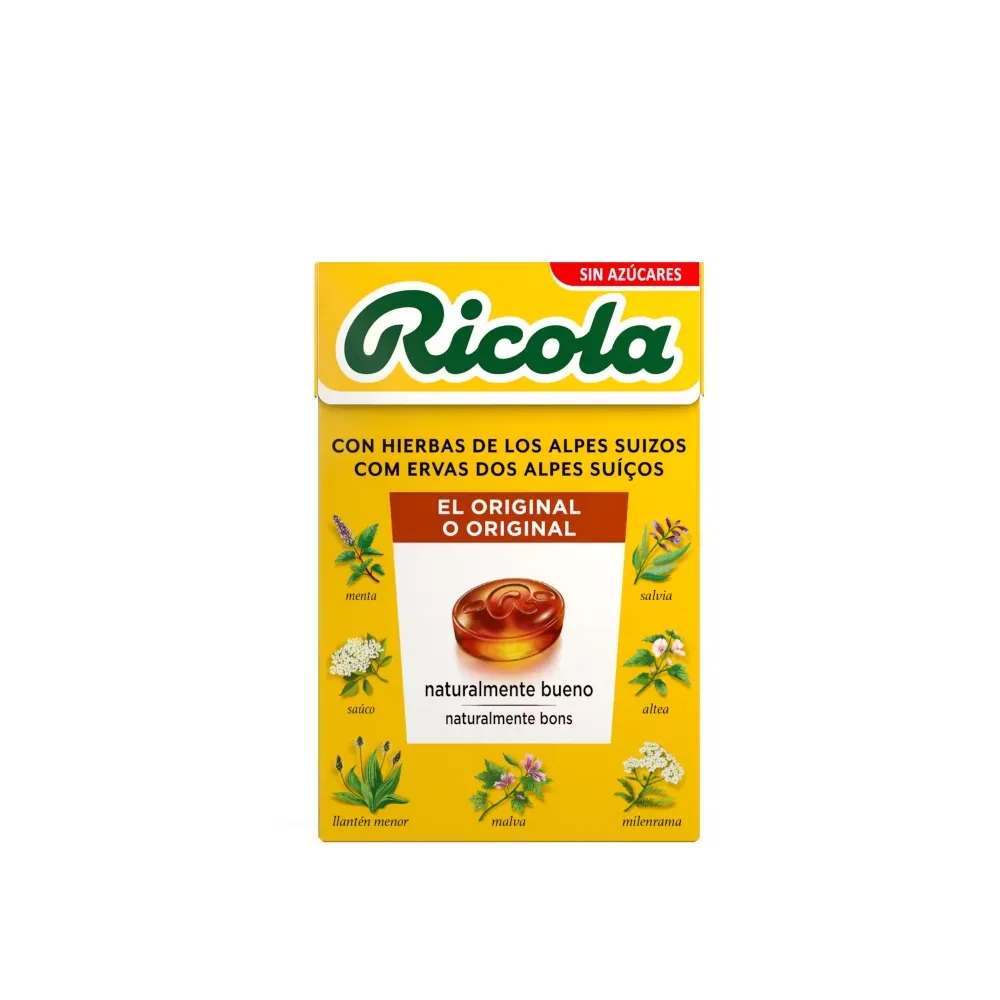 Ricola Original Hierbas Alpes Suizos Caramelos Sin Azúcares 50 Gramos | Bonsanté