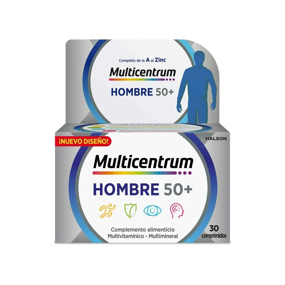 Multicentrum Hombre Mas de 50 Años 30 Comprimidos | Bonsanté