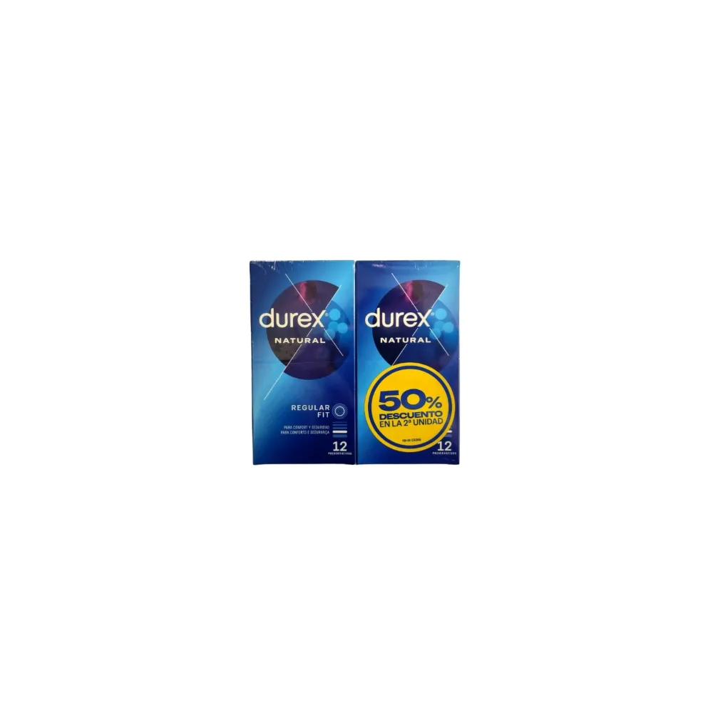 Durex Preservativos Natural Plus Duplo 2 X 12 uds | Bonsanté
