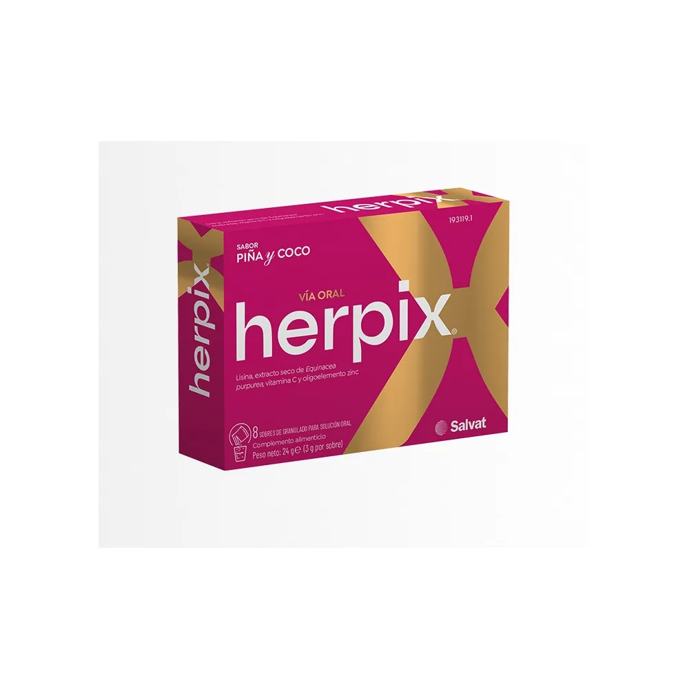 Herpix Sabor Piña y Coco 8 Sobres | Bonsanté