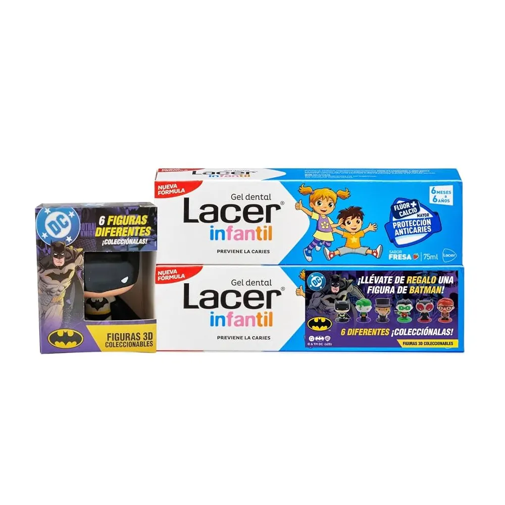 Lacer Infantil DUPLO Gel Dentífrico Fresa 2x75ml *PACK REGALO* | Bonsanté