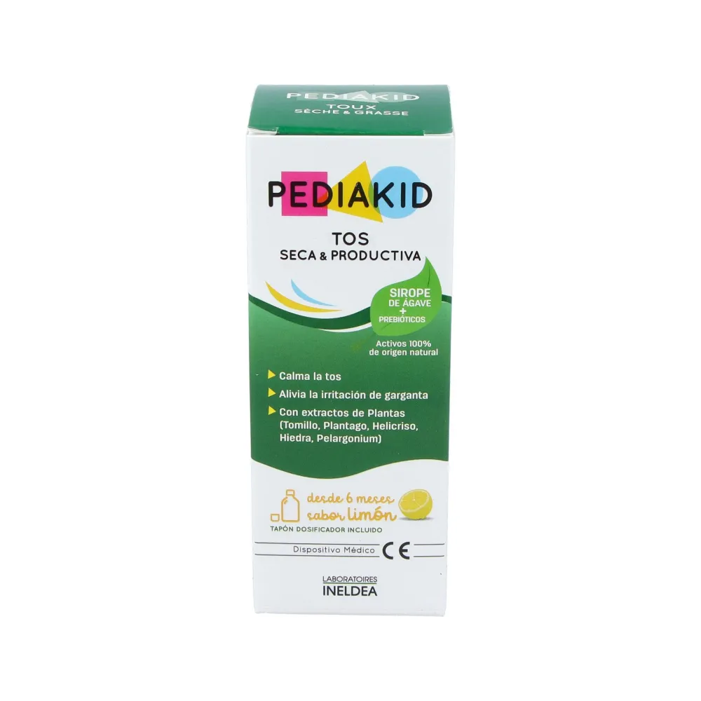 Pediakid Jarabe Tos Seca Y Productiva Sabor Limón 125 Ml | Bonsanté