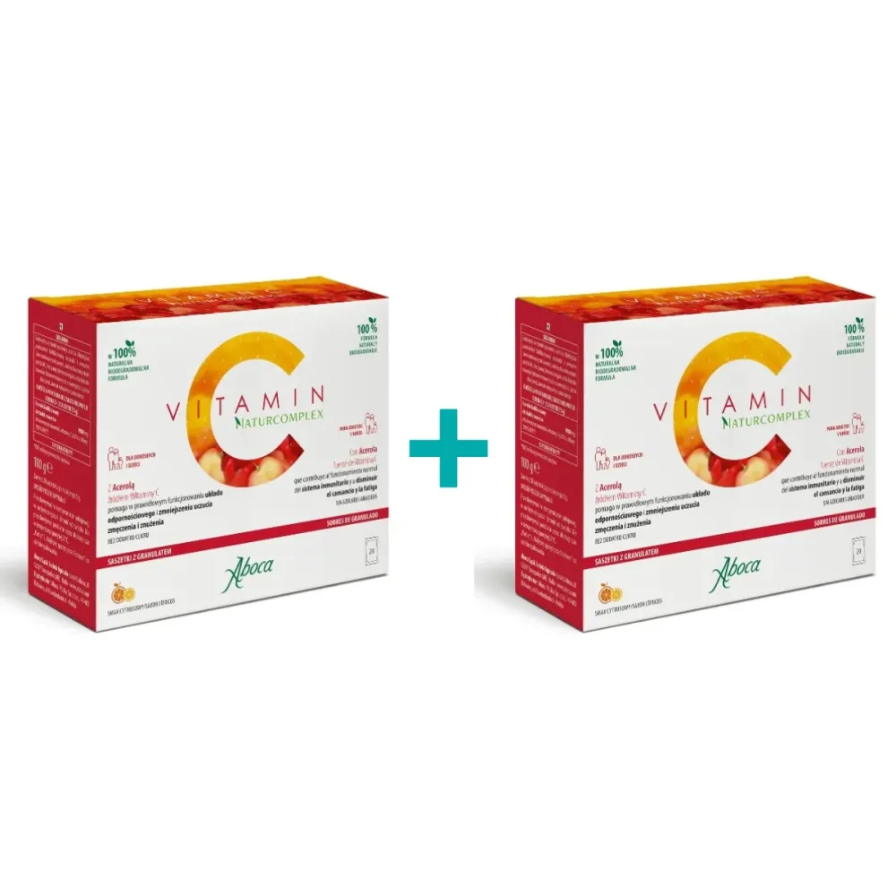 Aboca Vitamin C Naturcomplex DUPLO 2x20 sobres 5g | Bonsanté