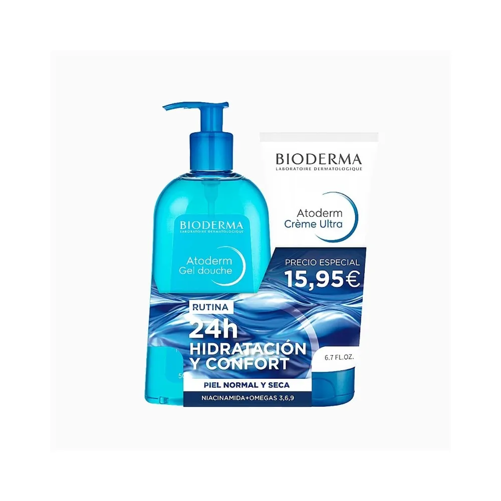 Bioderma Pack Atoderm Crema Ultra 200 Ml + Gel Douche 500 Ml | Bonsanté