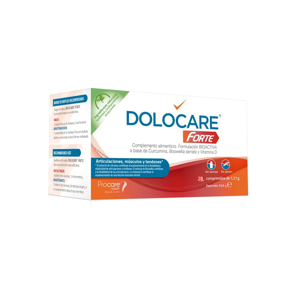 DOLOCARE Forte Articulaciones Músculos Tendones 28 Cápsulas | Bonsanté