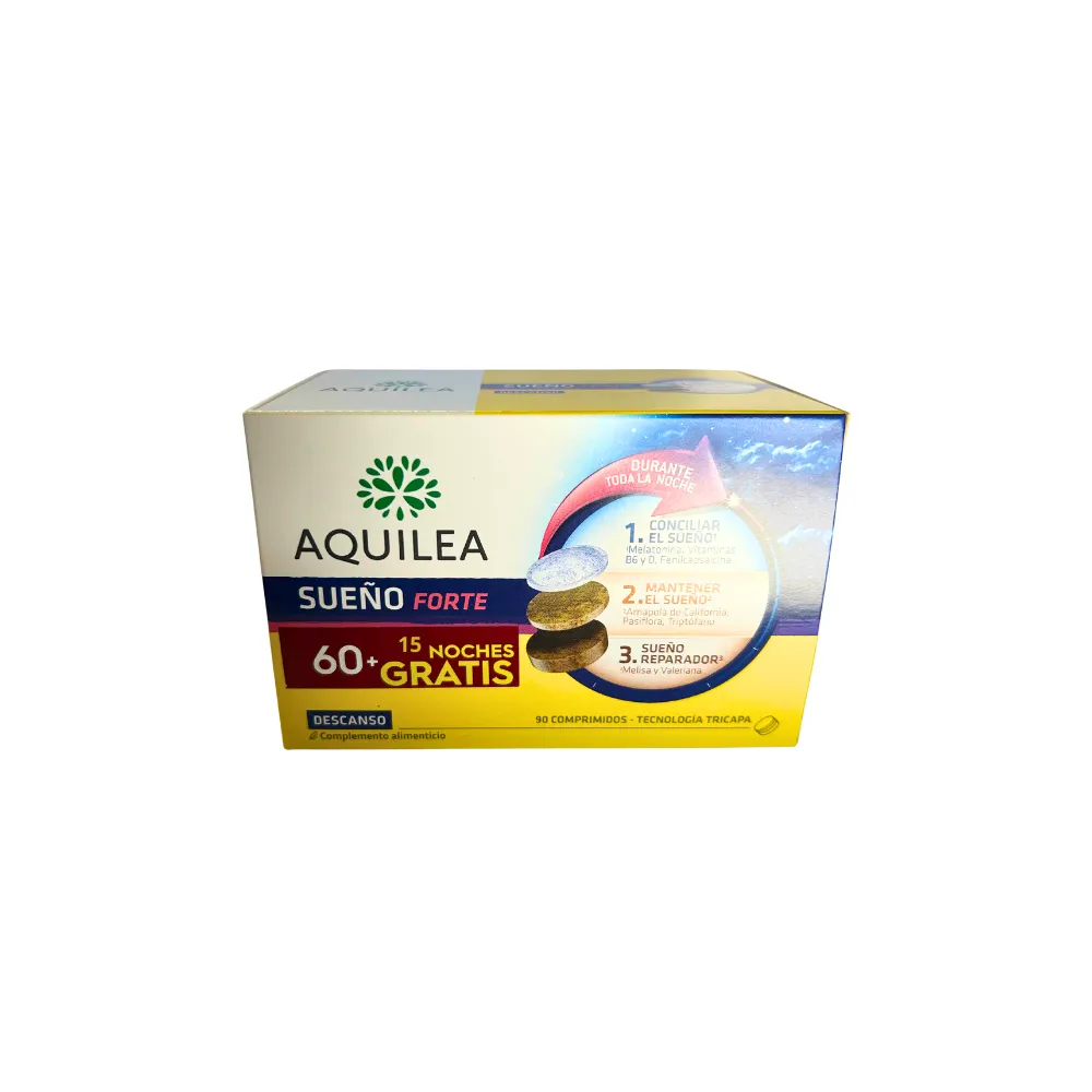 Uriach Aquilea Sueño Forte PACK 60 Comprimidos + 15 GRATIS | Bonsanté