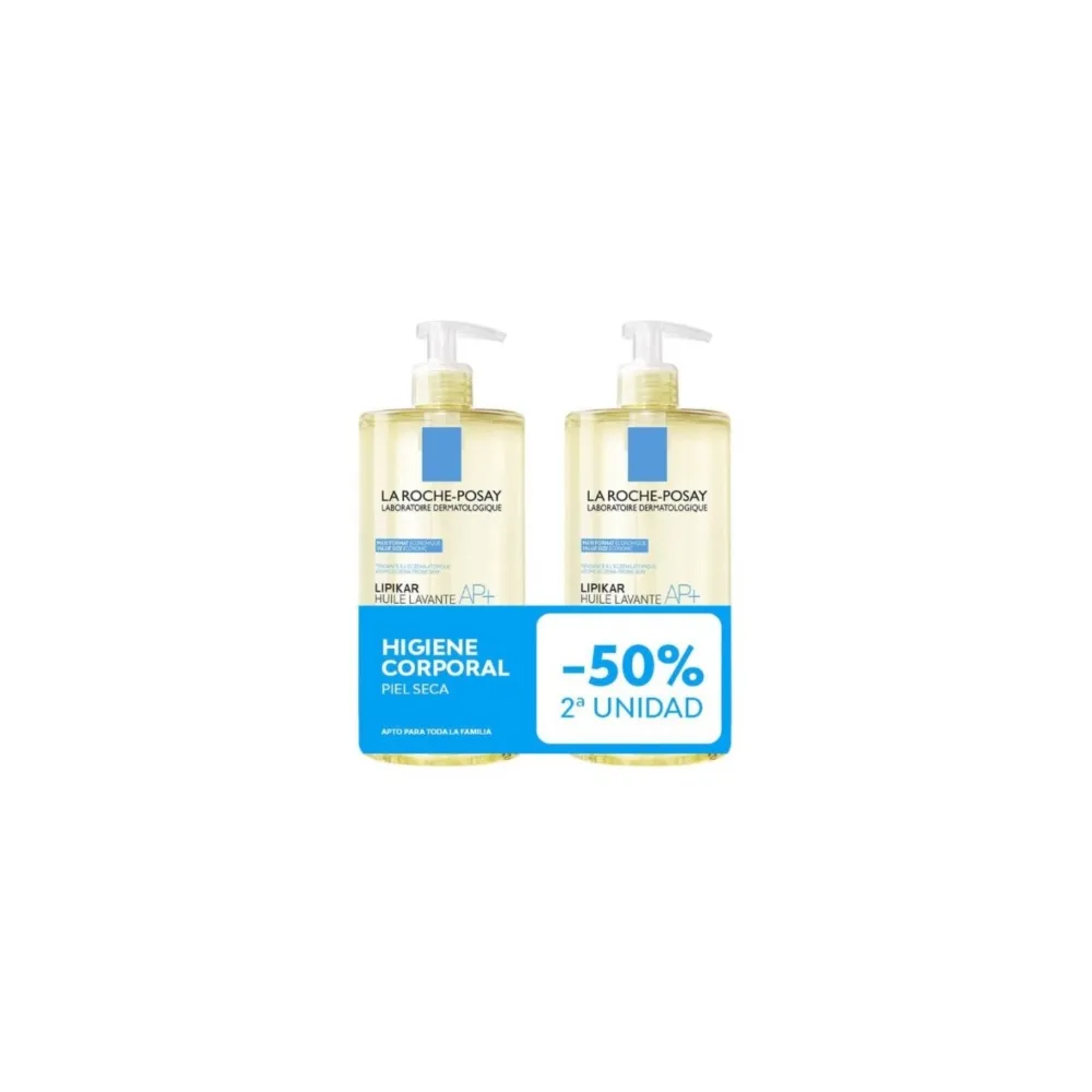 La Roche Posay DUPLO Lipikar Huile Aceite Lavante 2x750ml | Bonsanté