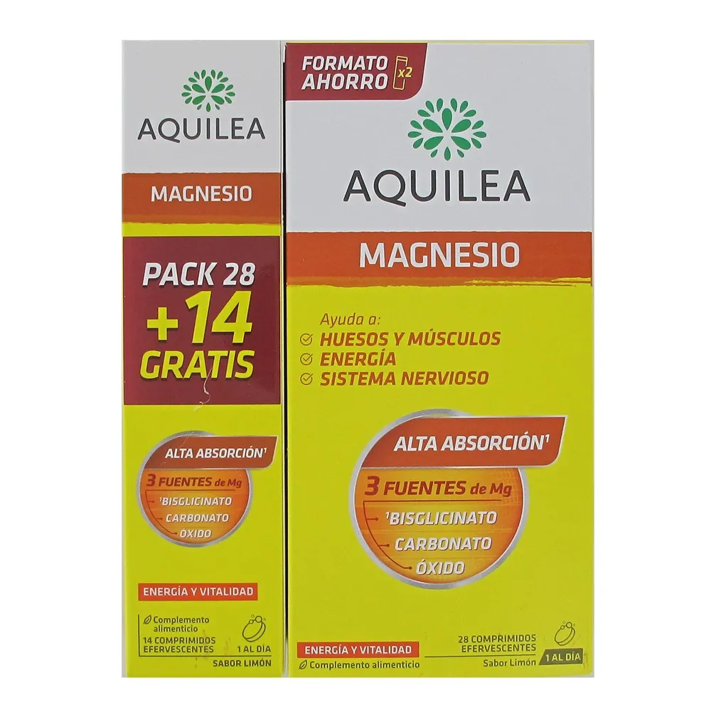 Aquilea Magnesio 28 Comprimidos Efervescentes + 14 GRATIS | Bonsanté