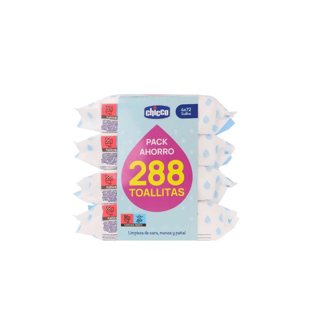 Chicco Toallitas Pack Ahorro 4X72 uds | Bonsanté