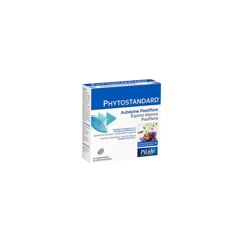 Pileje Phytostandard espino blanco-pasiflora 30 comprimidos | Bonsanté