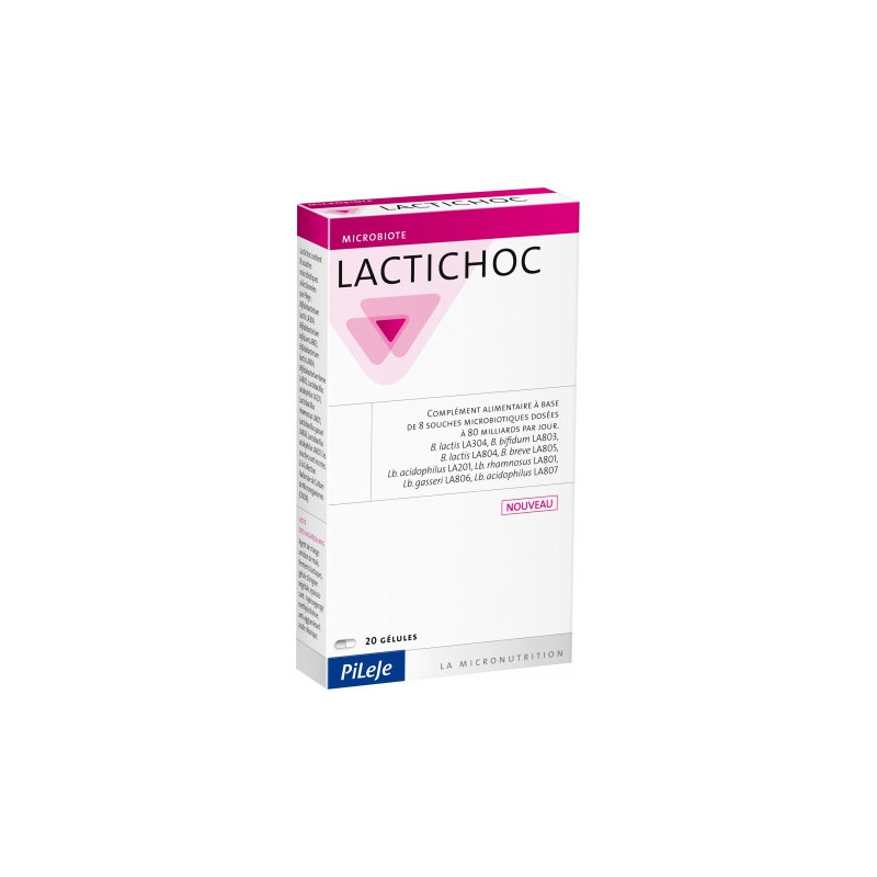 Pileje Lactichoc 20 cápsulas | Bonsanté